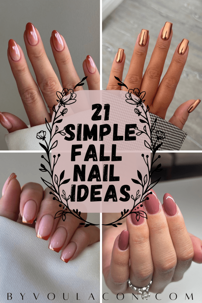 simple fall nail ideas