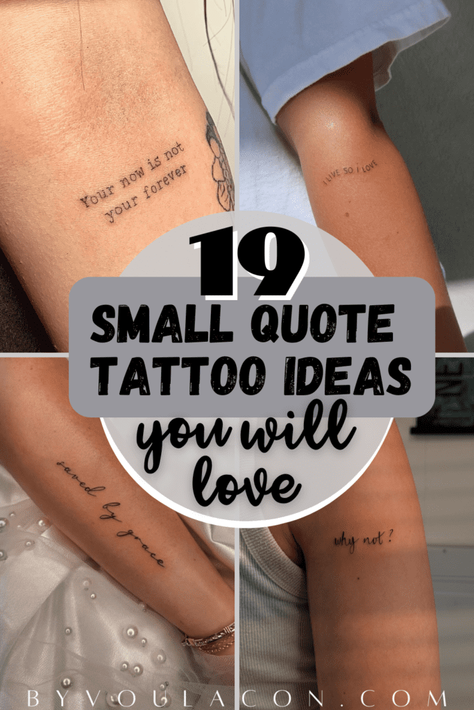 small quote tattoo ideas